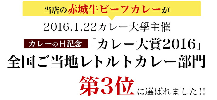 赤城牛ビーフカレー10個入り/辛口10個