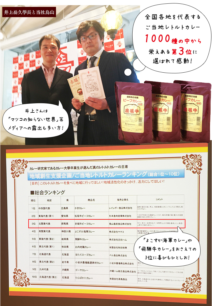 赤城牛ビーフカレー10個入り/辛口10個